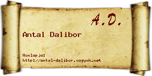 Antal Dalibor névjegykártya